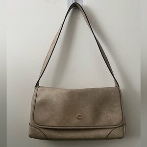 Beige Rectangle Shoulder Bag​